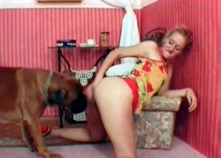 Cute puppy likes bestiality sex so much