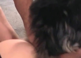 Doggy pounds astounding lass all night long