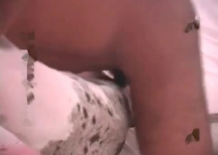Chick desires doggy member in her anus