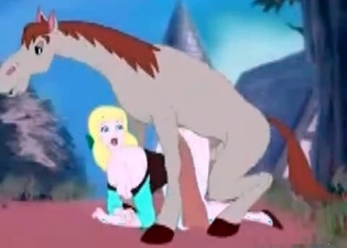 Pony in the awesome bestiality cartoon